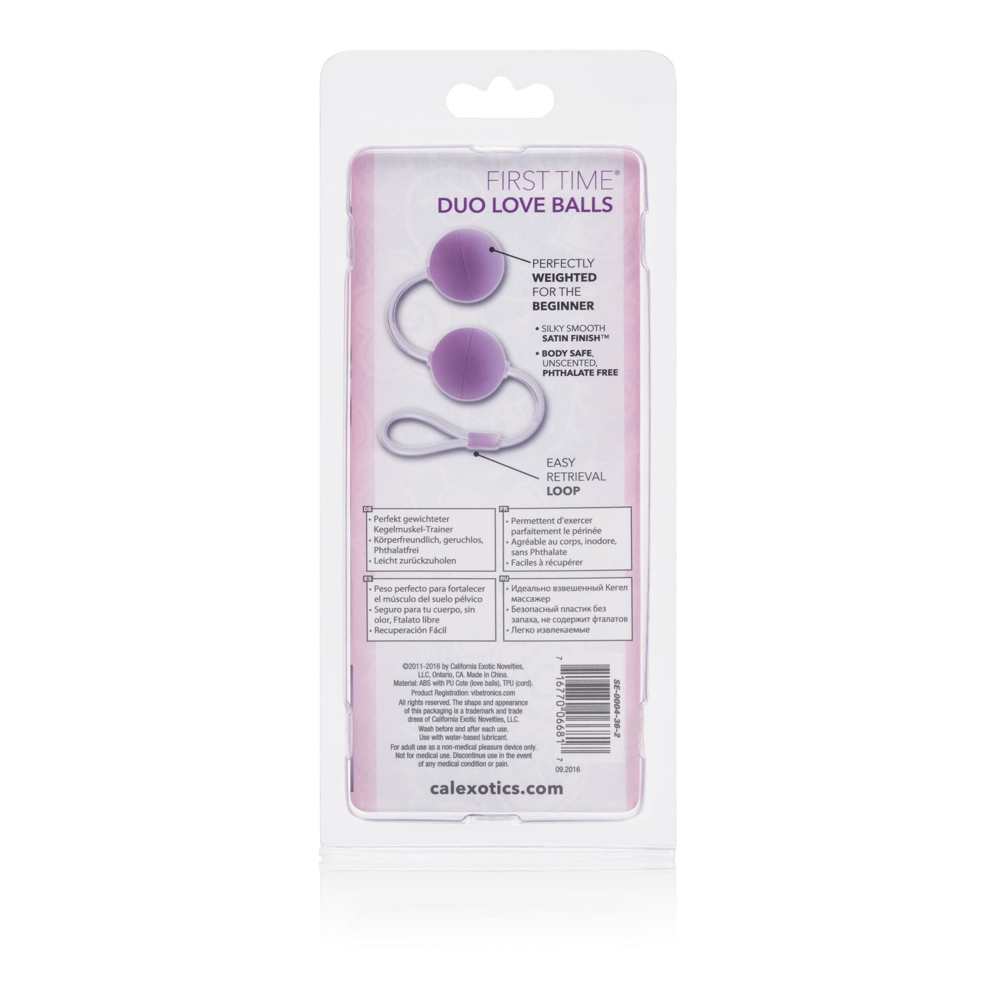 First Time Love Balls Duo Lovers - Purple by CalExotics