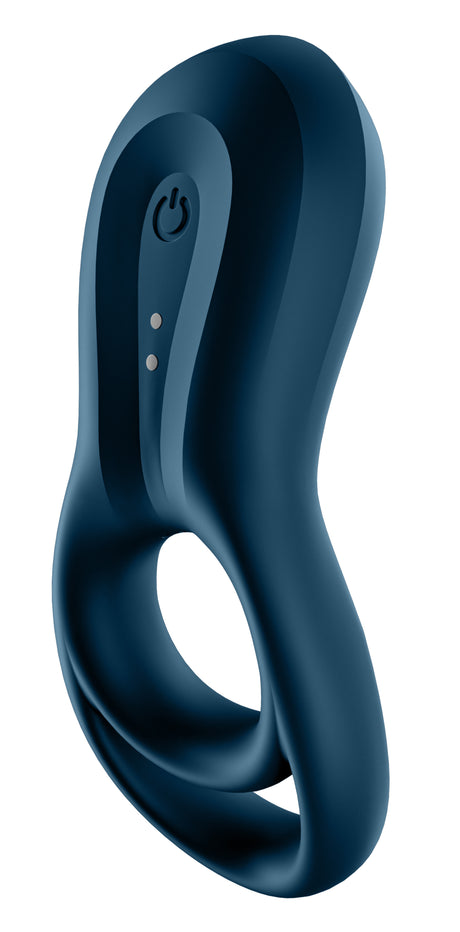Satisfyer Epic Duo Cock Ring with Clitoral Stimulator — Dark Blue - SAT-J2008-30