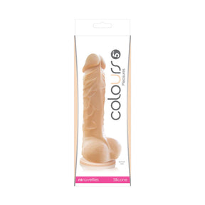 nsnovelties Colours Pleasures 5-Inch Realistic Silicone Dildo — White - NSN0405-11