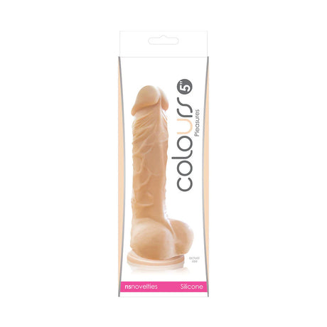 nsnovelties Colours Pleasures 5-Inch Realistic Silicone Dildo — White - NSN0405-11