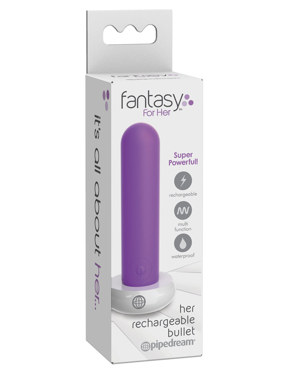 Pipedream Her Rechargeable Bullet Vibrator — Compact - PD4941-12