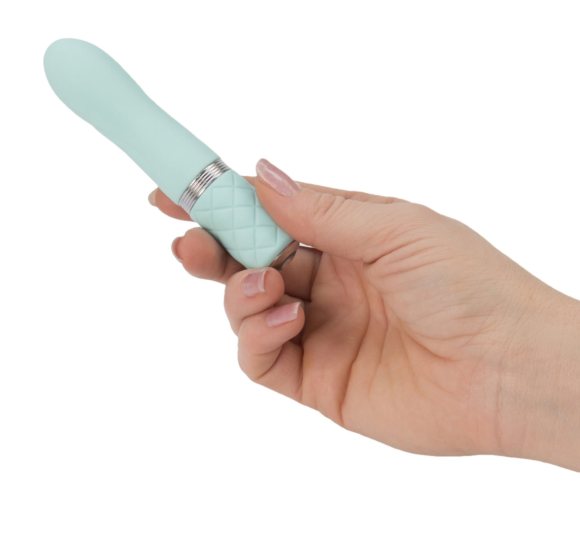 Pillow Talk Flirty Vibe With Swarovski Crystal - Teal by BMS Factory