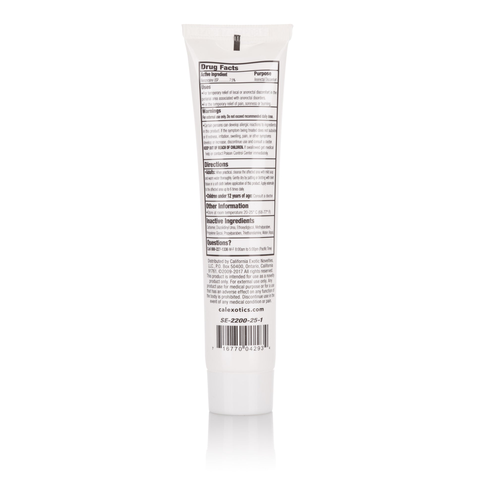 Tush-Eze Gel Bulk 1.5 Oz / 44 ml by CalExotics