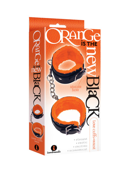 The 9's Orange Is the New Black Love Cuffs Wrist - Black by Icon Brands