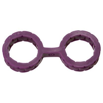 Japanese Bondage - Silicone Cuffs - Small - Purple by Doc Johnson