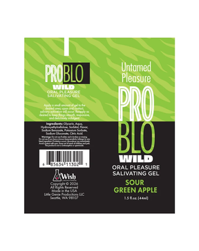 Little Genie Problo Wild Salivating Oral Gel — Sour Green Apple 1.5 oz - LG-BT.542