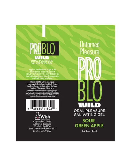Little Genie Problo Wild Salivating Oral Gel — Sour Green Apple 1.5 oz - LG-BT.542