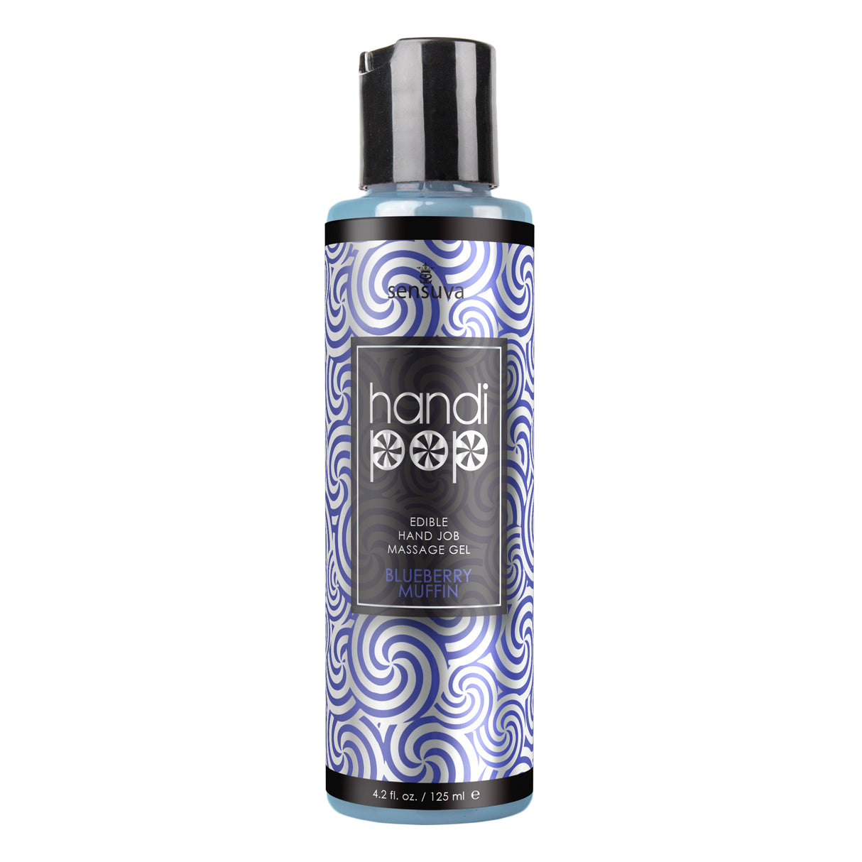 Sensuva Handipop Edible Hand Massage Gel — Blueberry Muffin, 4.2 fl oz - SEN-VL689