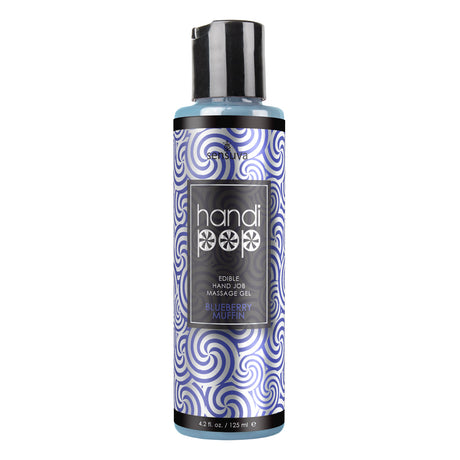 Sensuva Handipop Edible Hand Massage Gel — Blueberry Muffin, 4.2 fl oz - SEN-VL689