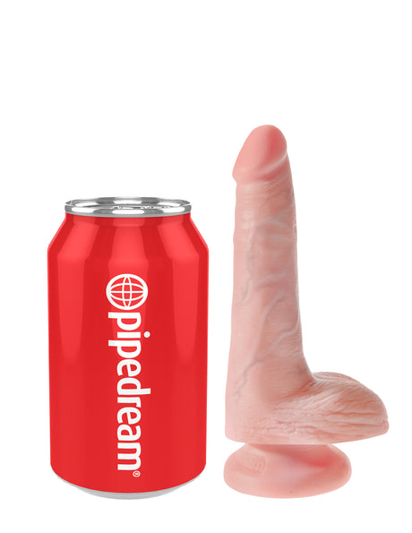 Pipedream King Cock 6 Inch Dildo with Suction Base — Light - PD5531-21