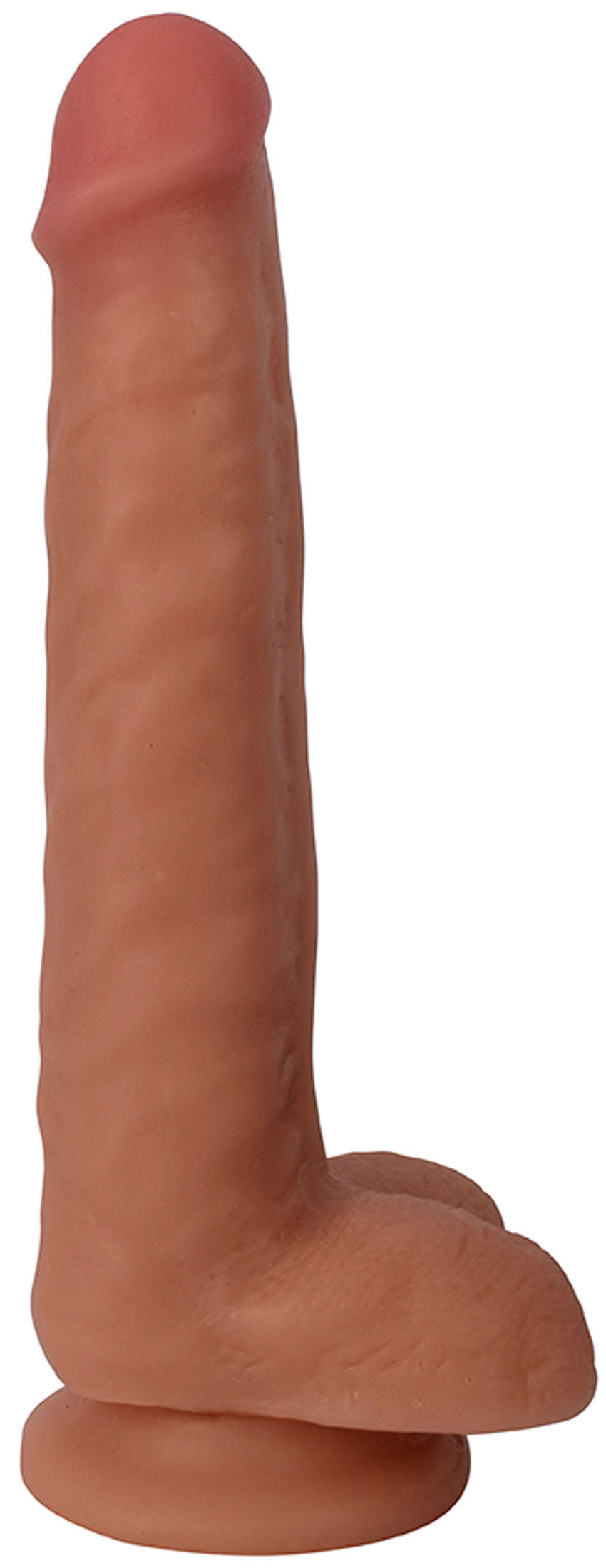 8 Inch Slim Dong With Balls - Vanilla by Curve Toys