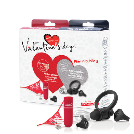 Screaming O Valentines Combo Kit — Panty & Ring Options - SO-VPR2020-101E