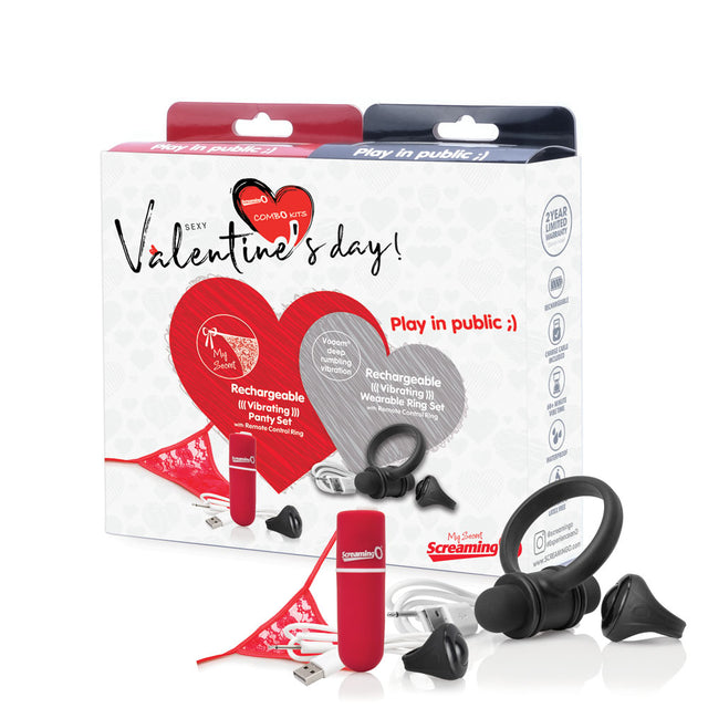 Screaming O Valentines Combo Kit — Panty & Ring Options - SO-VPR2020-101E
