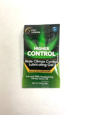 Body Action Higher Control Sample Packet (Single) — Male Climax Control Gel with Hemp - BA-HCCB