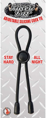 Mack Tuff Adjustable Silicone Cock Tie - Black