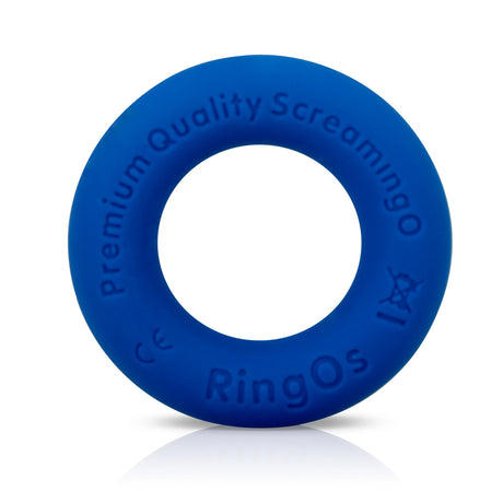 Screaming O Ringo Ritz Liquid Silicone Cock Ring — Blue, 36×36×8 mm - LSR-BU-101E