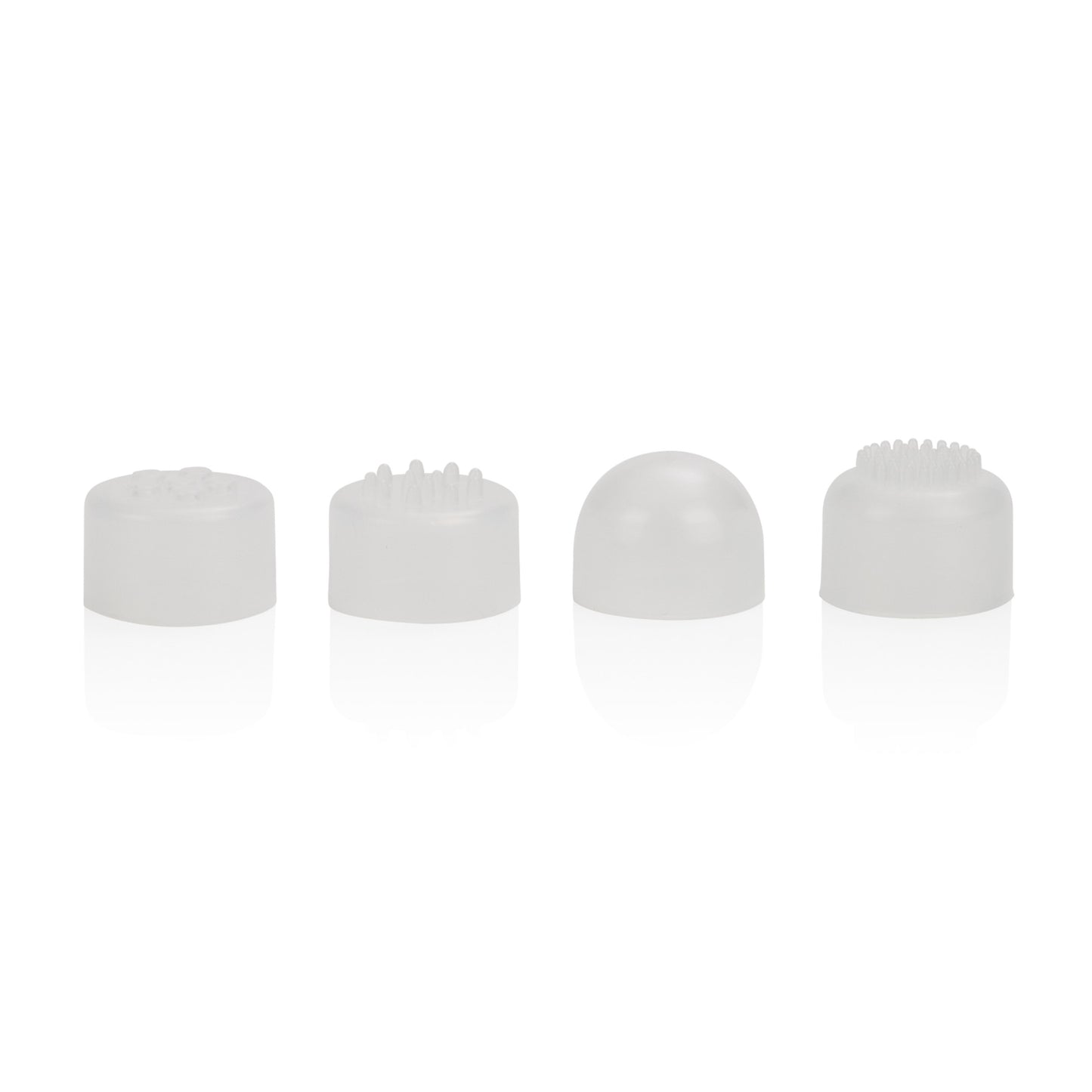 Compact Waterproof Personal Travel Massager With 4 Tips - White by CalExotics