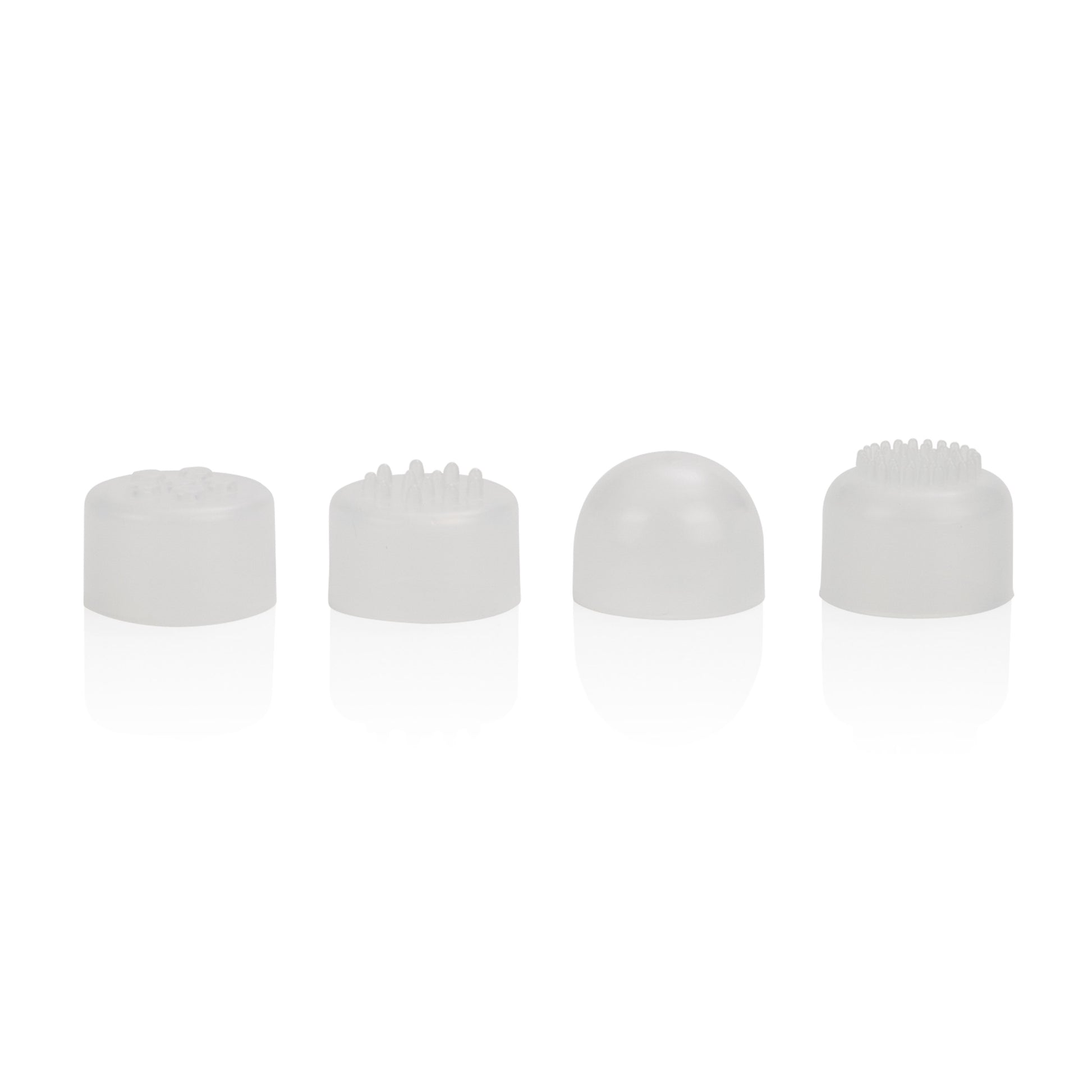 Compact Waterproof Personal Travel Massager With 4 Tips - White by CalExotics