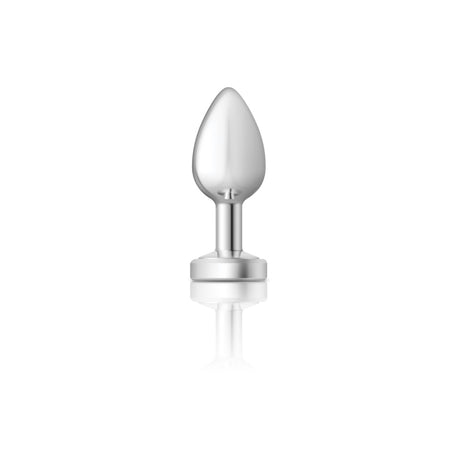 Viben Light-Up Silver Metal Anal Plug — Medium - VB-CC9139