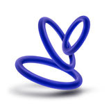 Blush Performance Pure Silicone Cock Ring Set — 3 Sizes, Indigo - BL-370812