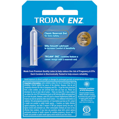 Trojan Enz Lubricated - 3 Pack by Paradise Marketing
