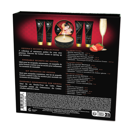 Shunga Geisha's Secrets 5-Piece Gift Set — Sparkling Strawberry Wine - SHU8208