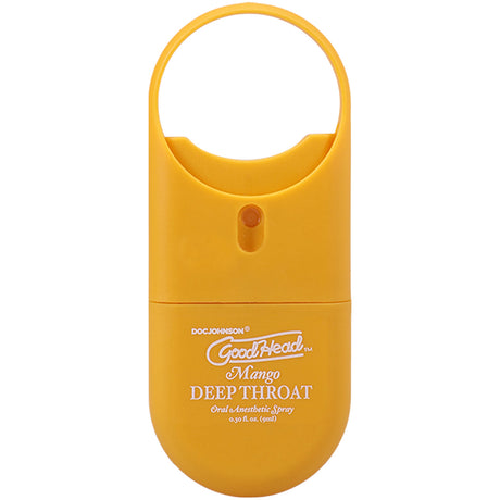 Doc Johnson Goodhead Deep Throat Spray To-Go, Mango — 0.30 fl oz - DJ1360-46-CD