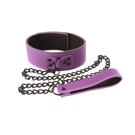 "Lust Bondage Collar - Purple NSN1252-15"