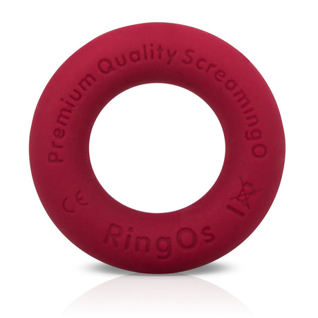 Screaming O RingO Ritz Liquid Silicone Cock Ring — Red - LSR-R-101E