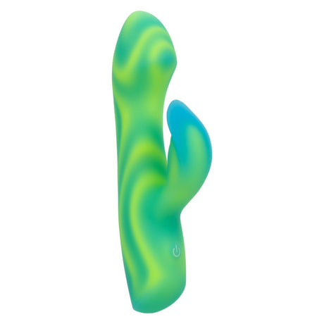 CalExotics Endless Summer Twilight Tease Dual-Motor Massager — Green, 6.75 in - SE4340203