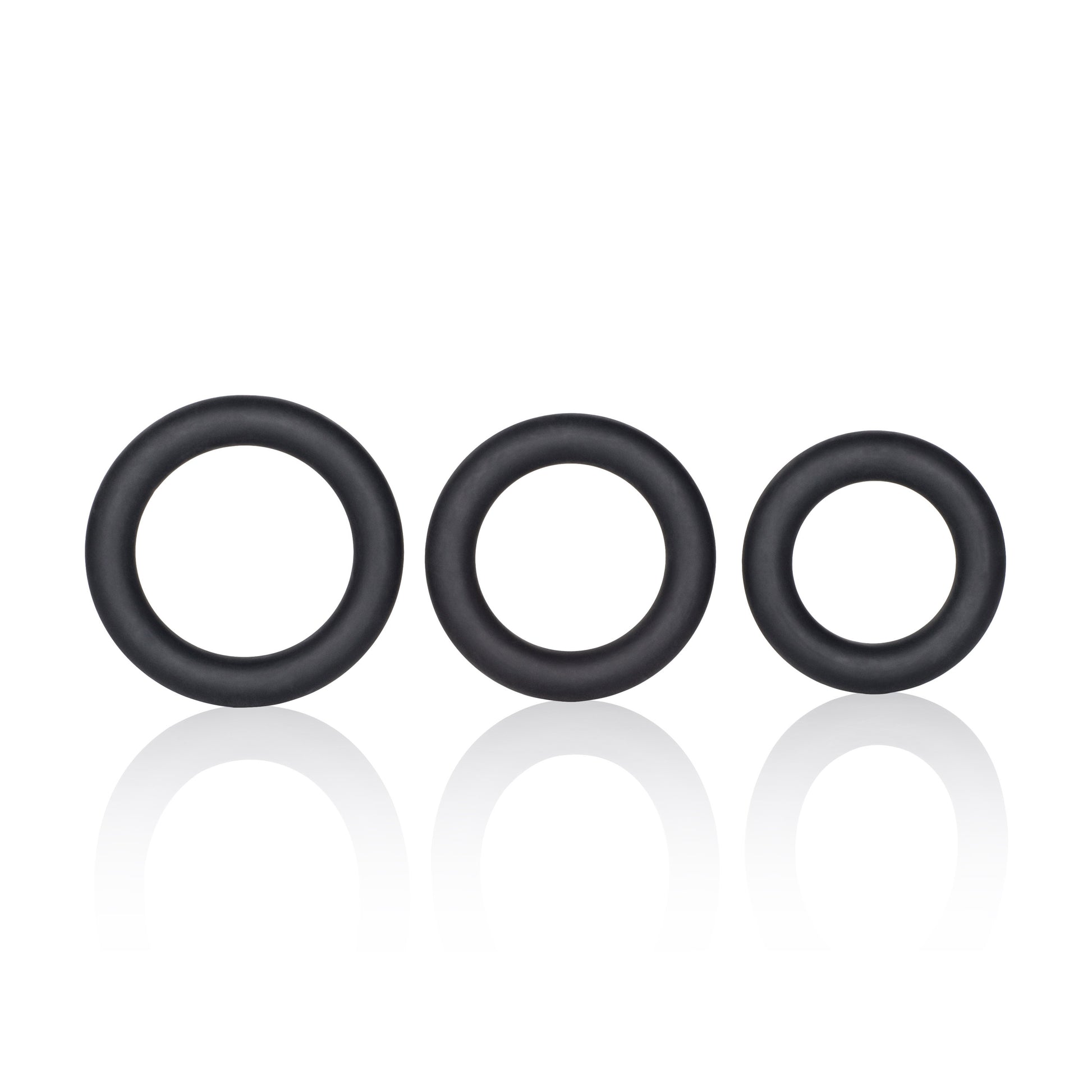 Dr. Joel Kaplan Silicone Support Rings - Black by CalExotics