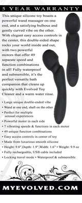 Evolved Novelties Wanderlust Double-Ended Silicone Rechargeable Vibrator - EN-RS-2230-2