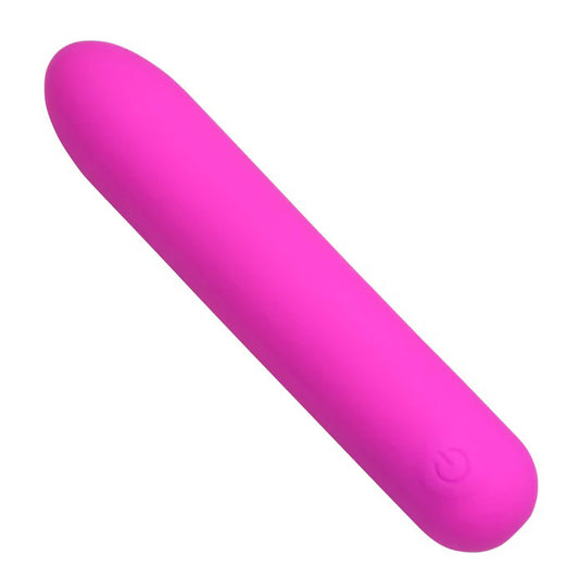 XR Brands Tapered Flexible Silicone Bullet Vibrator, Pink - BNG-AH718-PNK