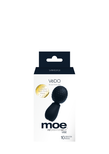 VeDO Moe Rechargeable Extra Mini Wand — Pocket-Sized, Black - VI-W0308