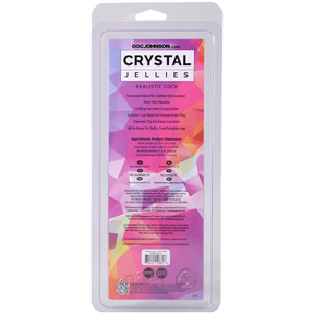 Doc Johnson Crystal Jellies Realistic Cock — 7 in Clear - DJ0288-42-CD