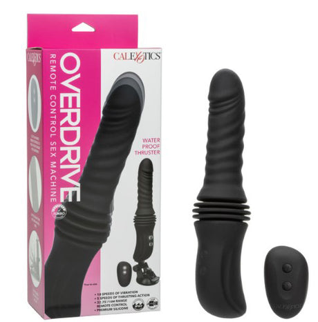 CalExotics Overdrive Waterproof Thruster — Black, Rechargeable Vibrator - SE4445803