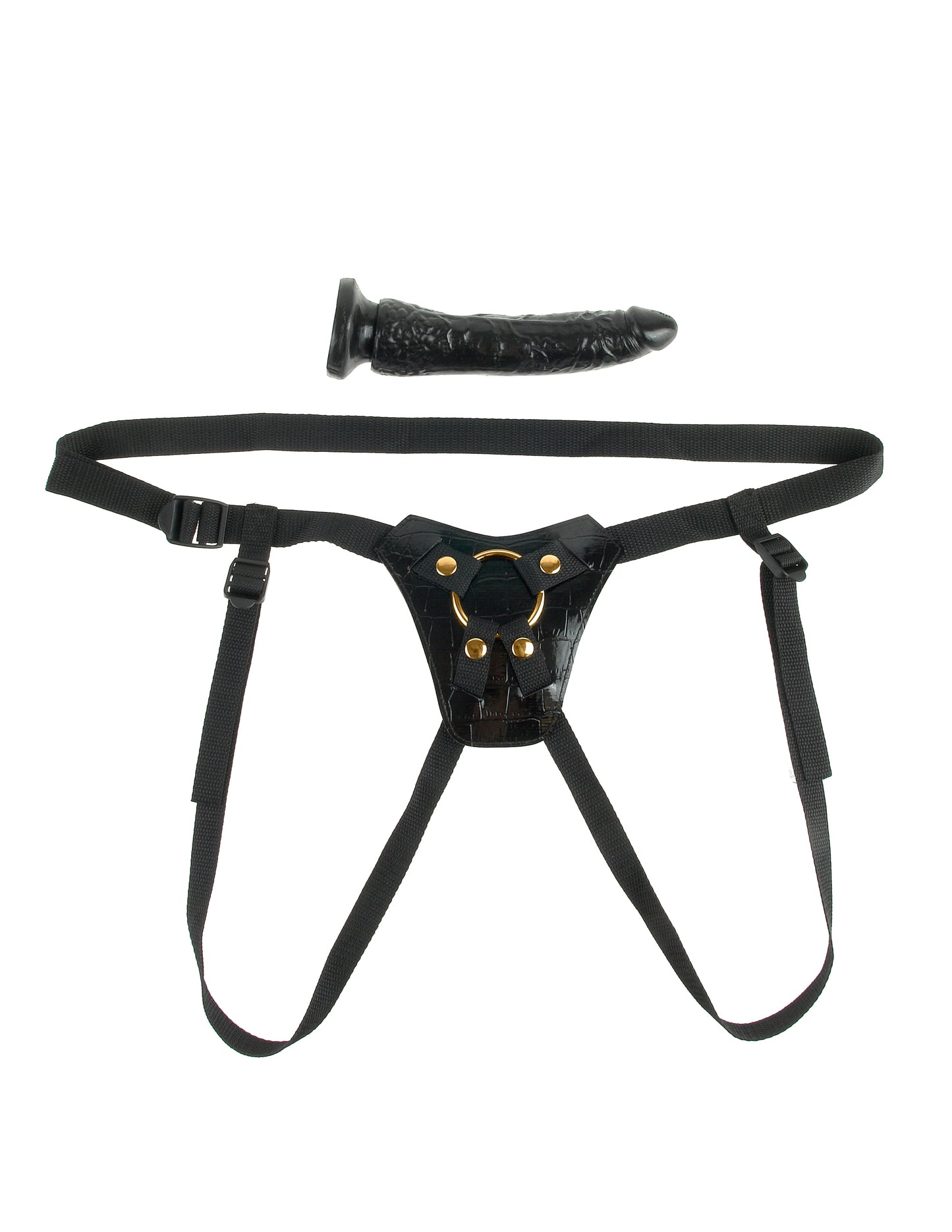 Fetish Fantasy Gold Designer Strap-on - Black by Pipedream