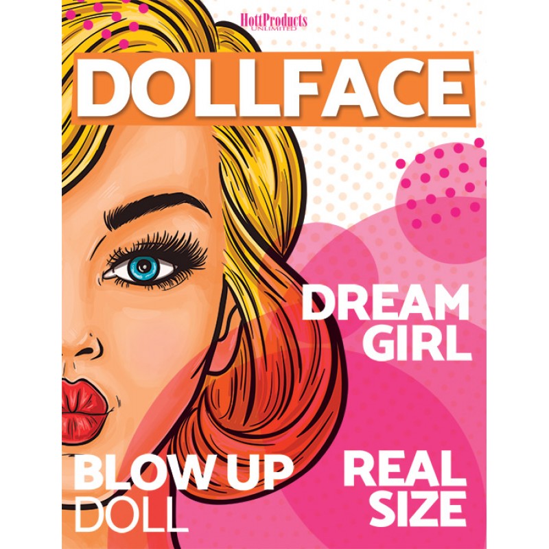 Hott Products Doll Face Inflatable Sex Doll — 5'2" PVC, 3 Openings - HTP3298