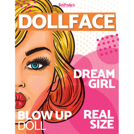 Hott Products Doll Face Inflatable Sex Doll — 5'2" PVC, 3 Openings - HTP3298
