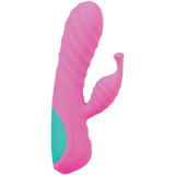 Doc Johnson Mood Play Mini Power Rabbit Vibrator — Pink, 6.5 in - DJ1472-08-BX