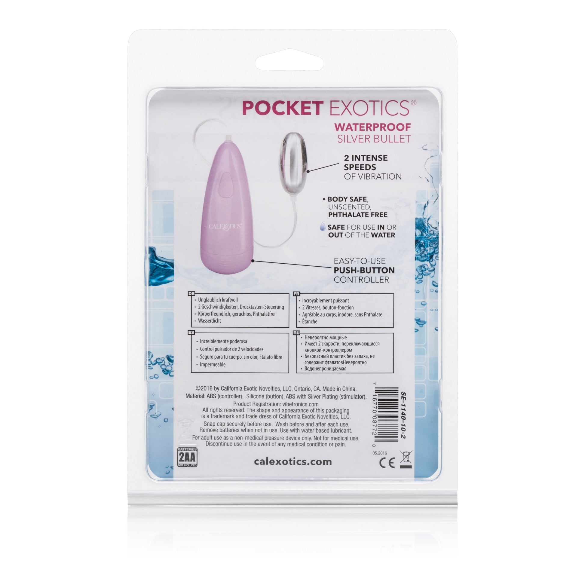 Pocket Exotics Waterproof Silver Bullet - Pink by CalExotics