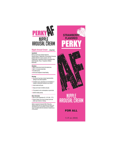 Little Genie Perky AF Nipple Arousal Cream — Strawberry, 1.5 oz - LG-BT638
