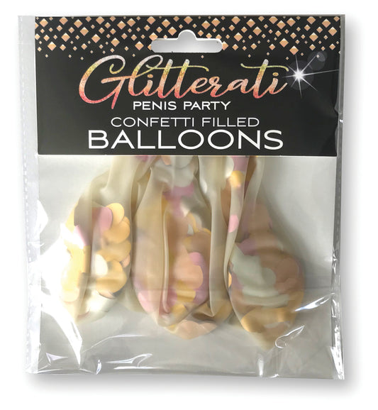Little Genie Glitterati Penis Confetti Balloons - CP-1032