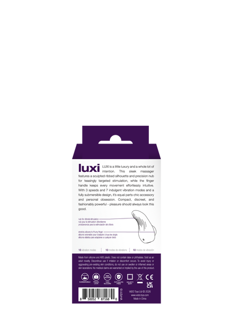 VeDO Luxi Clitoral Finger Vibe, Rechargeable — Purple - VI-F2113