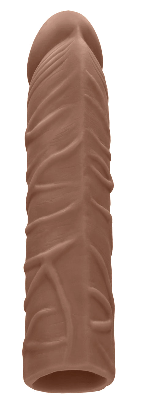 Shots 7 Inch Penis Sleeve — Tan Realistic TPE Dildo - SH-REA104TAN