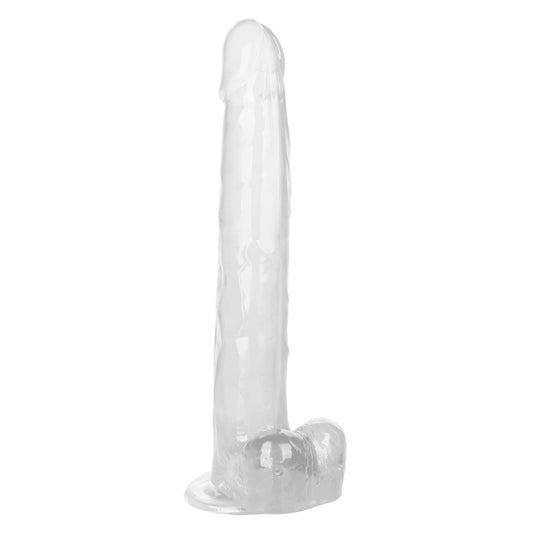 CalExotics Size Queen 12-Inch Clear Dildo — Suction Cup Base - SE0263002