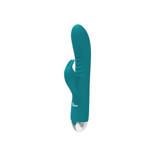 Viben Alluring Come Hither Rabbit Vibrator — Ocean - VB-66105