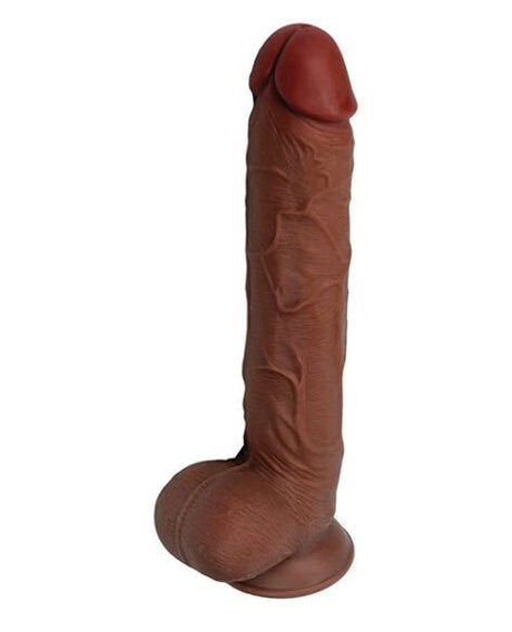 Viben Get Lucky Real Skin 11" Dual-Layer Dildo, Light Brown - VB-GL-3212