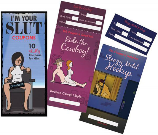 Kheper Games I'm Your Slut Coupon Set — 10 Coupons - KG-BGR205