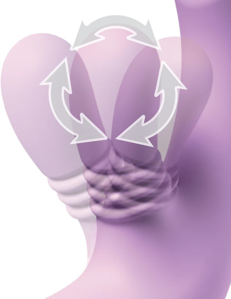 Pipedream Fantasy for Her Intimotion Flutter Pro Rabbit Vibrator, Purple, 8.1 in - PD4985-12